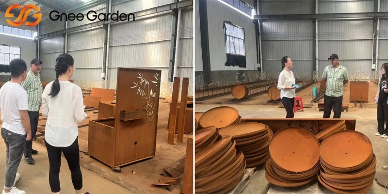 corten steel garden fence post corten steel garden fence post