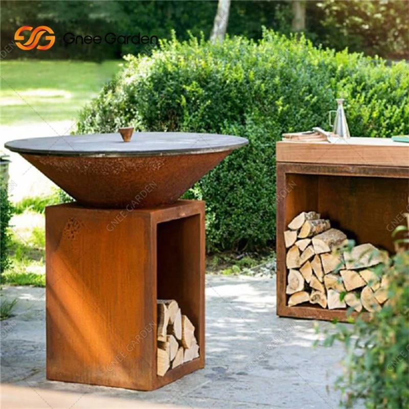 corten steel BBQ grill corten steel BBQ grill