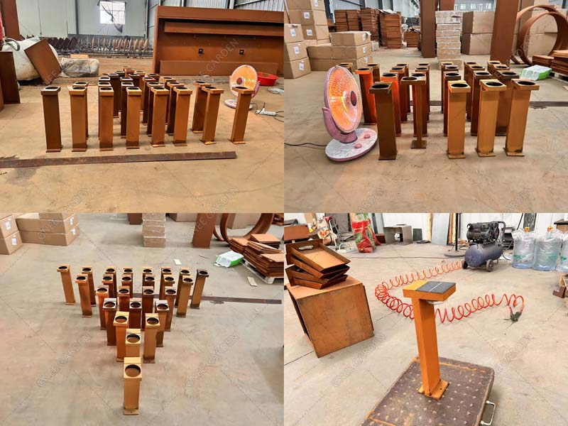 corten steel outdoor lights corten steel outdoor lights
