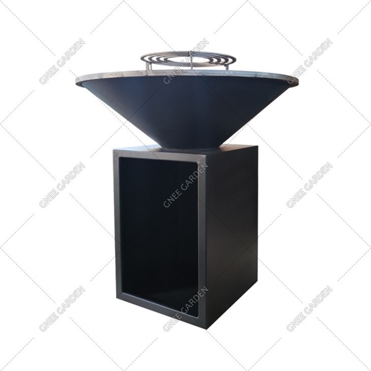 BBQ Plancha Grill Barbecue En Acier Corten Steel Fire Pit