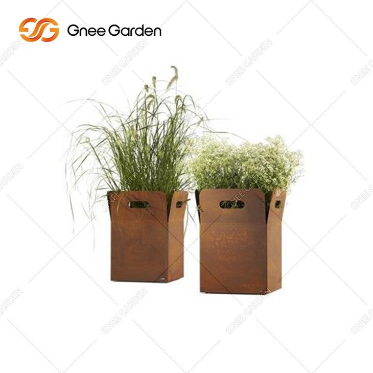 Factory Customize Hot Selling Modern Corten Steel Planter