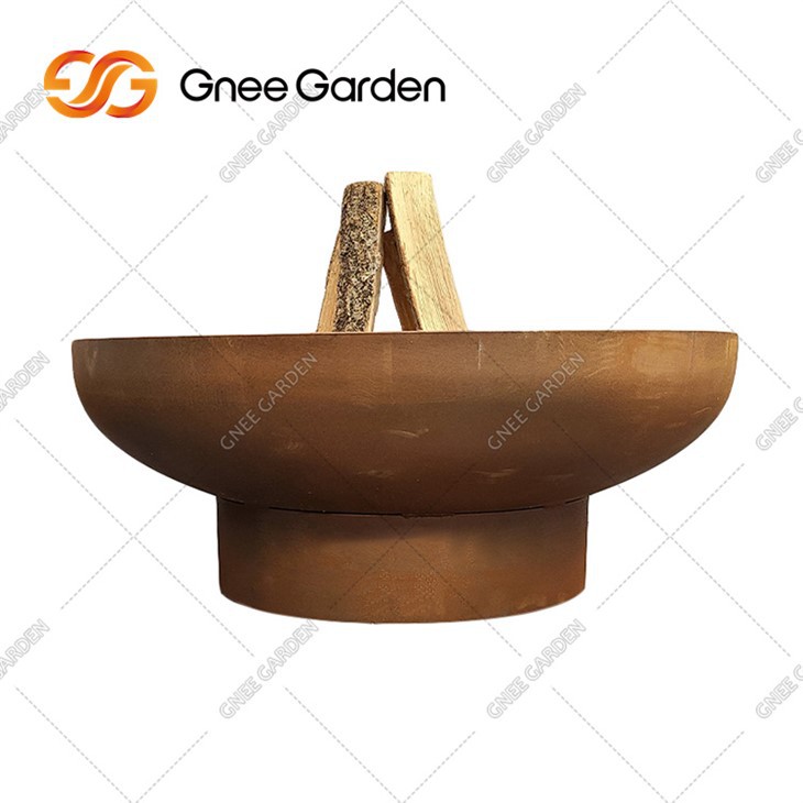 Fire Pit kültéri 31 hüvelykes Corten acél fa égető FirePit
