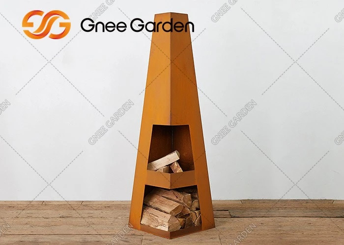 Hot Sale Factory Outdoor Garden Corten Steel Fire Place