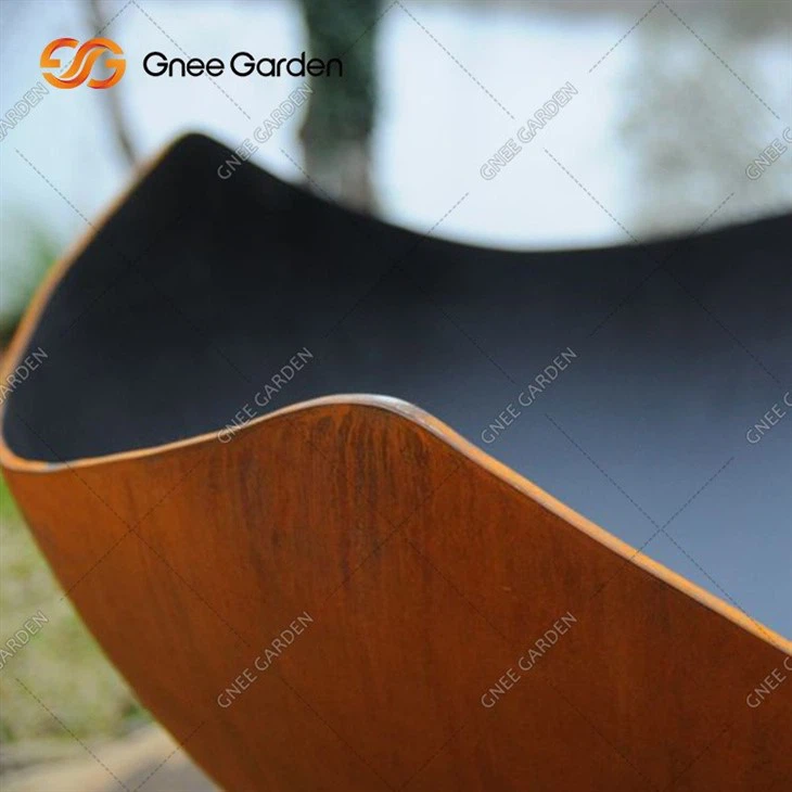Outdoor Large Decorative Corten Steel Fire Bowl