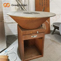 A legújabb időjárásálló acélanyag kertészeti rozsdaálló grilltűzhelyekhez