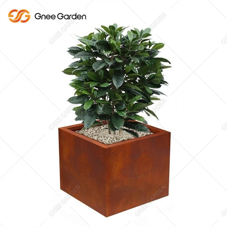 Kerti modern Corten acél kültéri ültetőgép
