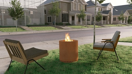 rusted steel fire pit rusted steel fire pit