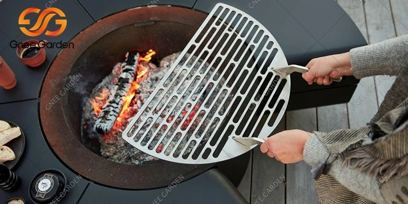 The details of corten outdoor steel wood burning firepit The details of corten outdoor steel wood burning firepit